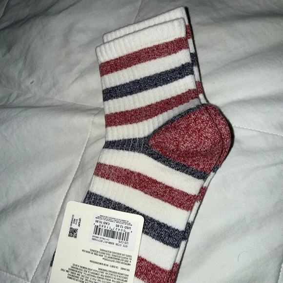 Aerie Bobby Socks - Red, Blue, White - Picture 3 of 5
